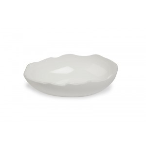 Plexi salad dish egg shaped WHITE - 300x210x75mm