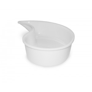 Plexi Yin Yang bowl WHITE - 300x65mm