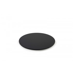 Plexi disk round + fix. BLACK - 250mm