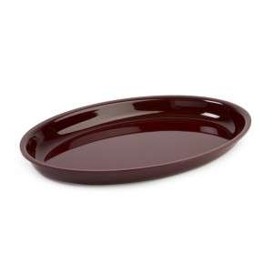 Plexi tray oval BORDEAUX - 420x270x30mm