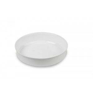 Plexi salad dish round WHITE - 300x65mm