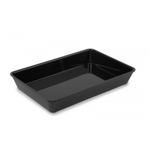 Plexi tray BLACK - 420x280x60mm